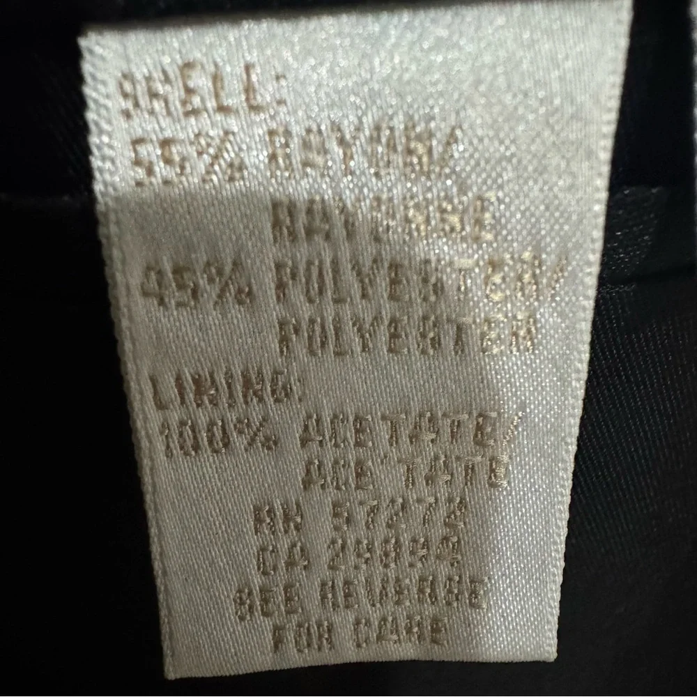 Perry Ellis Mens Blazer‎ Jacket Suit Coat Black 44 XL  Notched Single Breasted